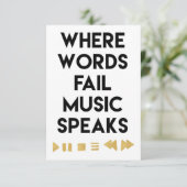 音楽アート音楽話 サンキューカード (スタンド正面)