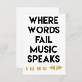 音楽アート音楽話 サンキューカード (正面/裏面)