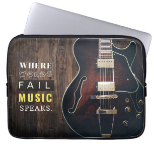 音楽アート音楽話 ラップトップスリーブ