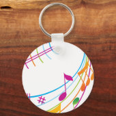 音楽アート キーホルダー (正面)
