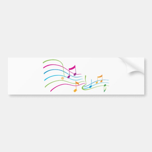 音楽アート バンパーステッカー (正面)