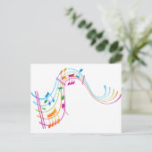 音楽アート ポストカード (スタンド正面)