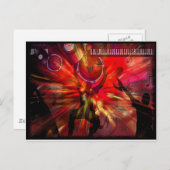 音楽アート ポストカード (正面/裏面)