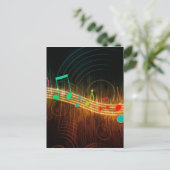 音楽アート ポストカード (スタンド正面)