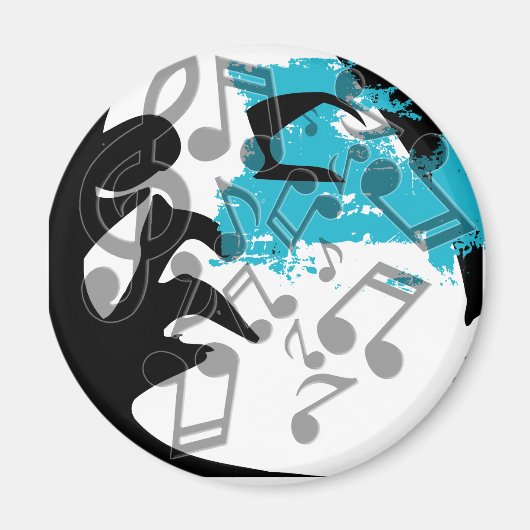 音楽アート マグネット (正面)