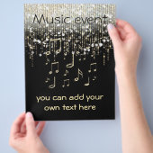 音楽イベントお祝いパーティー チラシ (手)