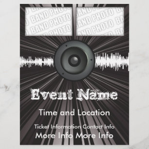 音楽イベントフライヤースピーカーブラスト チラシ