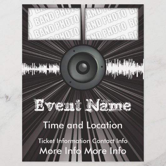 音楽イベントフライヤースピーカーブラスト チラシ (正面)