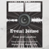 音楽イベントフライヤー スピーカー ブラスト チラシ (裏面)