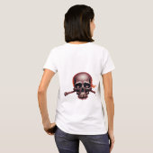 音楽イベントwのロックンロールバナーを作成する tシャツ (裏面フル)