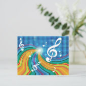 音楽イラストレーションはがき ポストカード (スタンド正面)