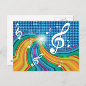 音楽イラストレーションはがき ポストカード (正面/裏面)