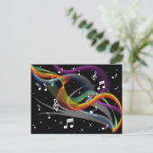 音楽イラストレーションはがき ポストカード (スタンド正面)