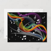 音楽イラストレーションはがき ポストカード (正面/裏面)