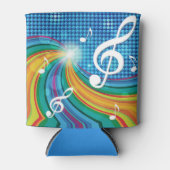 音楽イラストレーションカスタムモノグラム缶クーラー 缶クーラー (正面)