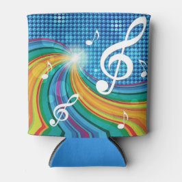 音楽イラストレーションカスタムモノグラム缶クーラー 缶クーラー