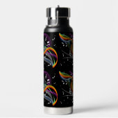 音楽イラストレーションカスタムモノグラム ウォーターボトル (右面)