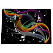 音楽イラストレーション抱き枕 ラージペーパーバッグ (正面)