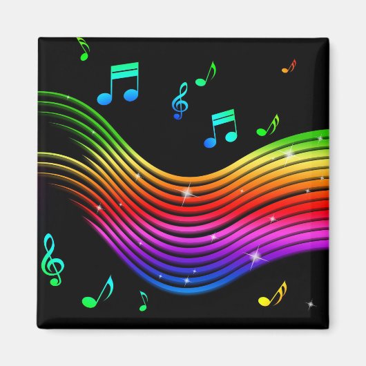 音楽イラストレーション磁石 マグネット (正面)