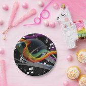 音楽イラストレーション紙プレート ペーパープレート (パーティー)