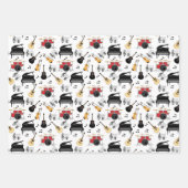 音楽インストゥルメントパターン ラッピングペーパーシート (正面2)