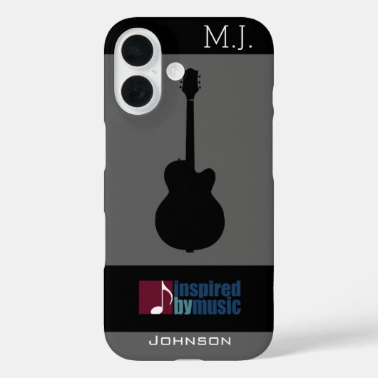音楽インスパイアの Case-Mate iPhoneケース (裏面)