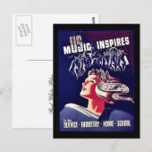 音楽インスパイア ポストカード (正面/裏面)