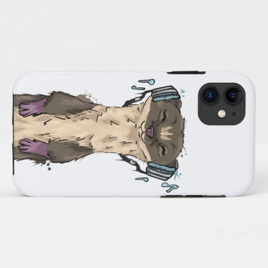 音楽ウィーゼル Case-Mate iPhoneケース (裏面(横))