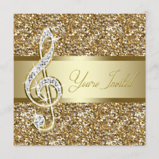 音楽エレガントのクレフ、 音符記号交響楽団リサイタル 招待状