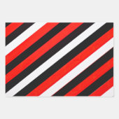 音楽エレガントシート赤、白、黒のラップ ラッピングペーパーシート (正面3)