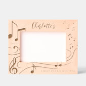 音楽エレガントノート名パーソナライズされたKeepsake レーザー彫刻フレーム (正面)