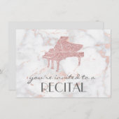 音楽エレガントピアノ発表会 招待状 (正面/裏面)