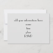 音楽エレガントピアノ発表会 招待状 (裏面)