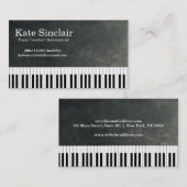 音楽エレガントプロフェッショナルピモダンアノ先生 名刺 (正面/裏面)