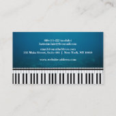 音楽エレガントプロフェッショナルピモダンアノ先生 名刺 (裏面)