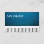 音楽エレガントプロフェッショナルピモダンアノ先生 名刺 (正面)