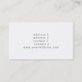 音楽エレガントメロディデザイン 名刺 (裏面)