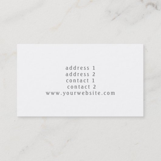 音楽エレガントメロディデザイン 名刺 (裏面)