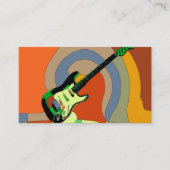 音楽エレガント先生ギターミュージカル名刺 名刺 (正面)
