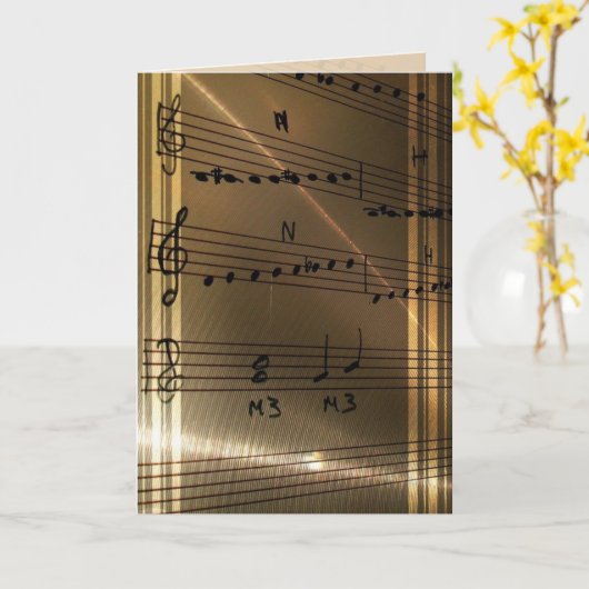音楽エレガント先生ハイドン引用文 カード (黄色い花)