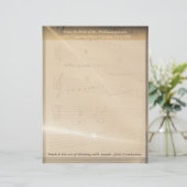 音楽エレガント先生ハイドン引用文 レターヘッド (スタンド正面)