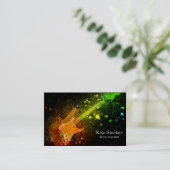 音楽エレガント先生鍵ミュージカル名刺 名刺 (スタンド正面)