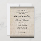 音楽エレガント結婚式招待状 招待状 (正面)