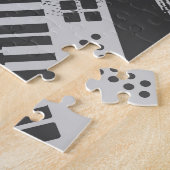 音楽エレメント:ヴィンテージのシームレスな背景。 ジグソーパズル (側面)