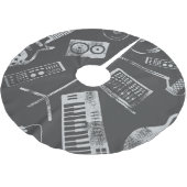 音楽エレメント：ヴィンテージのシームレスな背景。 ブラッシュドポリエステルツリースカート (アングル)