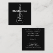 音楽エンターテイメントクール帯 スクエア名刺 (正面/裏面)