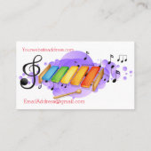 音楽エンターテイメント名刺 名刺 (裏面)