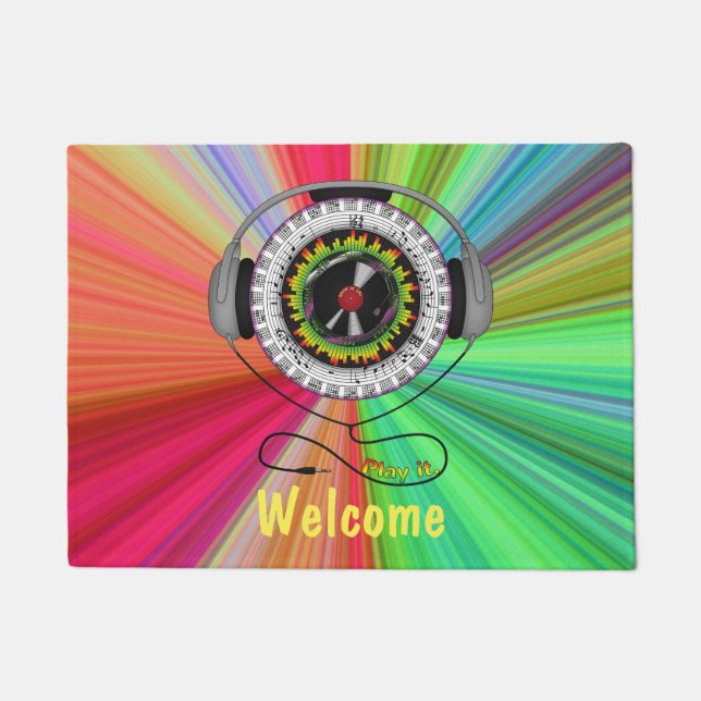 音楽オブライフドアマット ドアマット (正面)