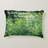 音楽オブ自然感動的引用文  アクセントクッション (裏面)