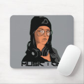 音楽オンマウスパッド マウスパッド (マウス)